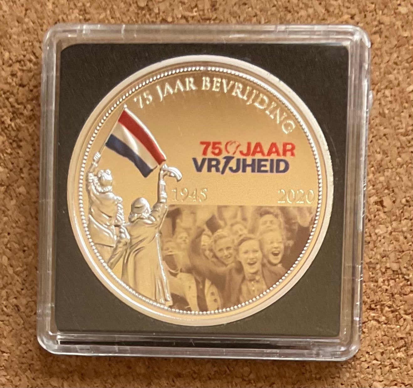 Penning - 75 Jaar Bevrijding  Vrijheid 1945 - 2020, Ophalen of Verzenden, Overige materialen, Nederland