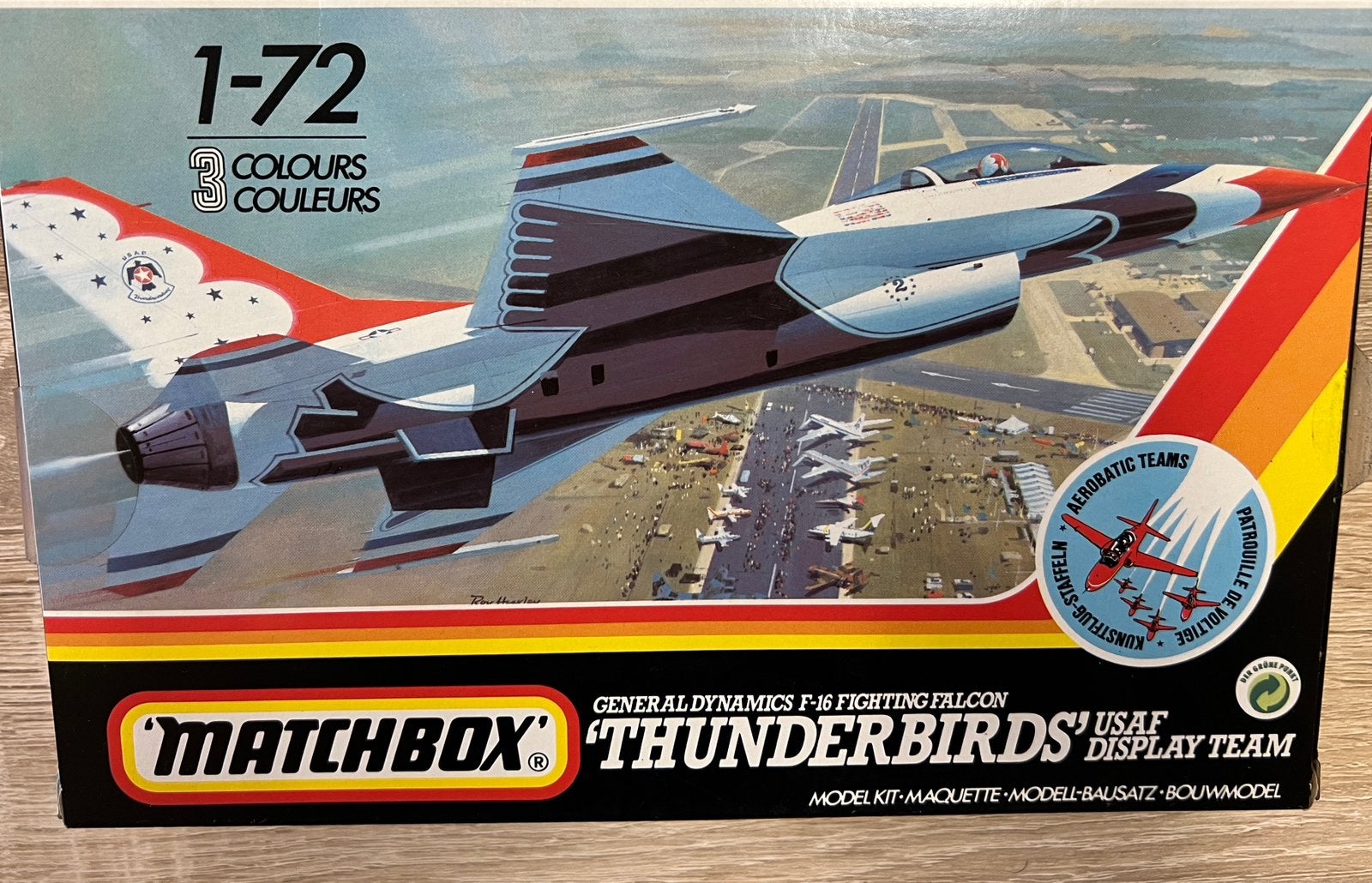 Matchbox F16B leeuwarden  1-72., Ophalen of Verzenden, Zo goed als nieuw, 1:72 tot 1:144, Overige merken