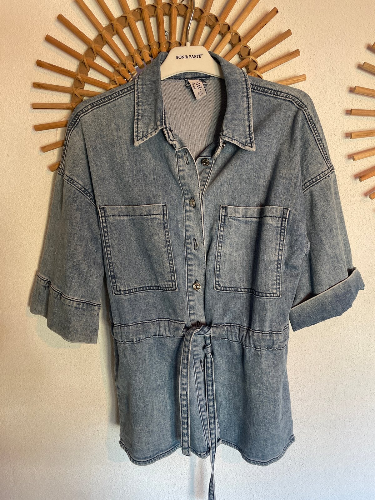 Spijkerblouse naiif m, Maat 38/40 (M), Blauw, Ophalen of Verzenden, Zo goed als nieuw
