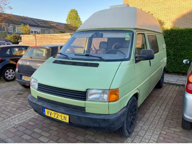 Super leuke camper t4 hoog dak groen mintgoen, Caravans en Kamperen, Campers, Particulier, Buscamper of Camperbus, Volkswagen