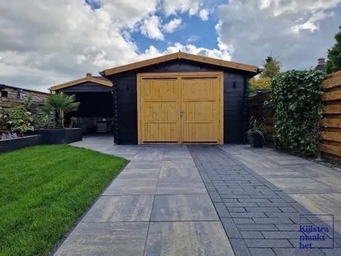 Terrastegel, patio square Metallica corten 60x60x4, Nieuw, Ophalen of Verzenden, 10 m² of meer, Beton