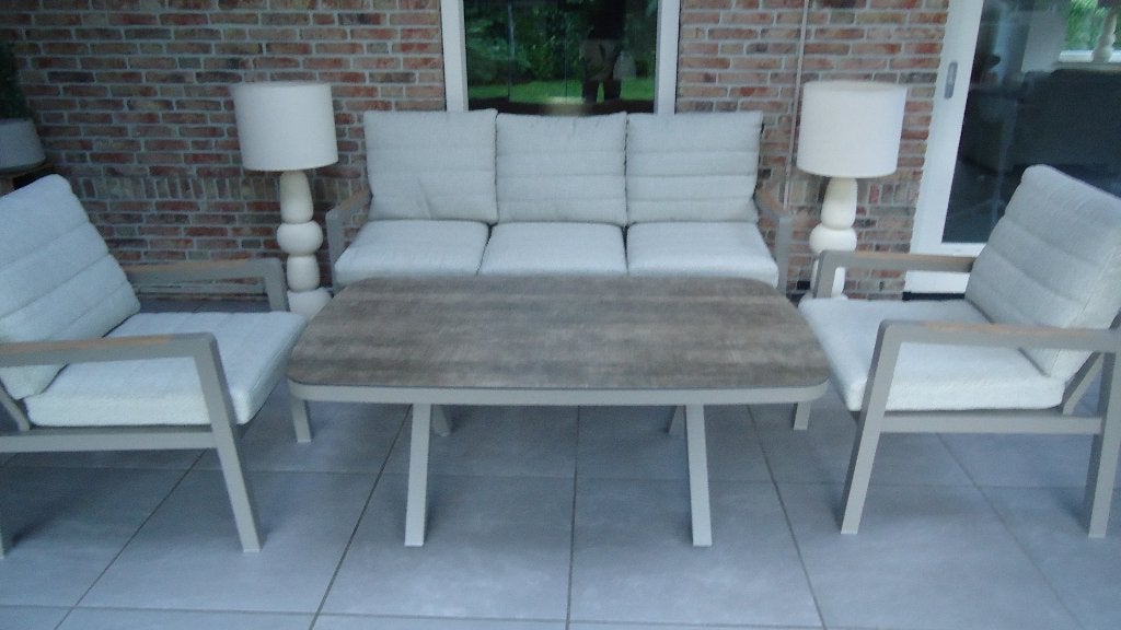 Nieuwe Tuinset 4 Delig 5 zits me tafel, Tuin en Terras, Ophalen, 5 zitplaatsen, Loungeset, Bank
