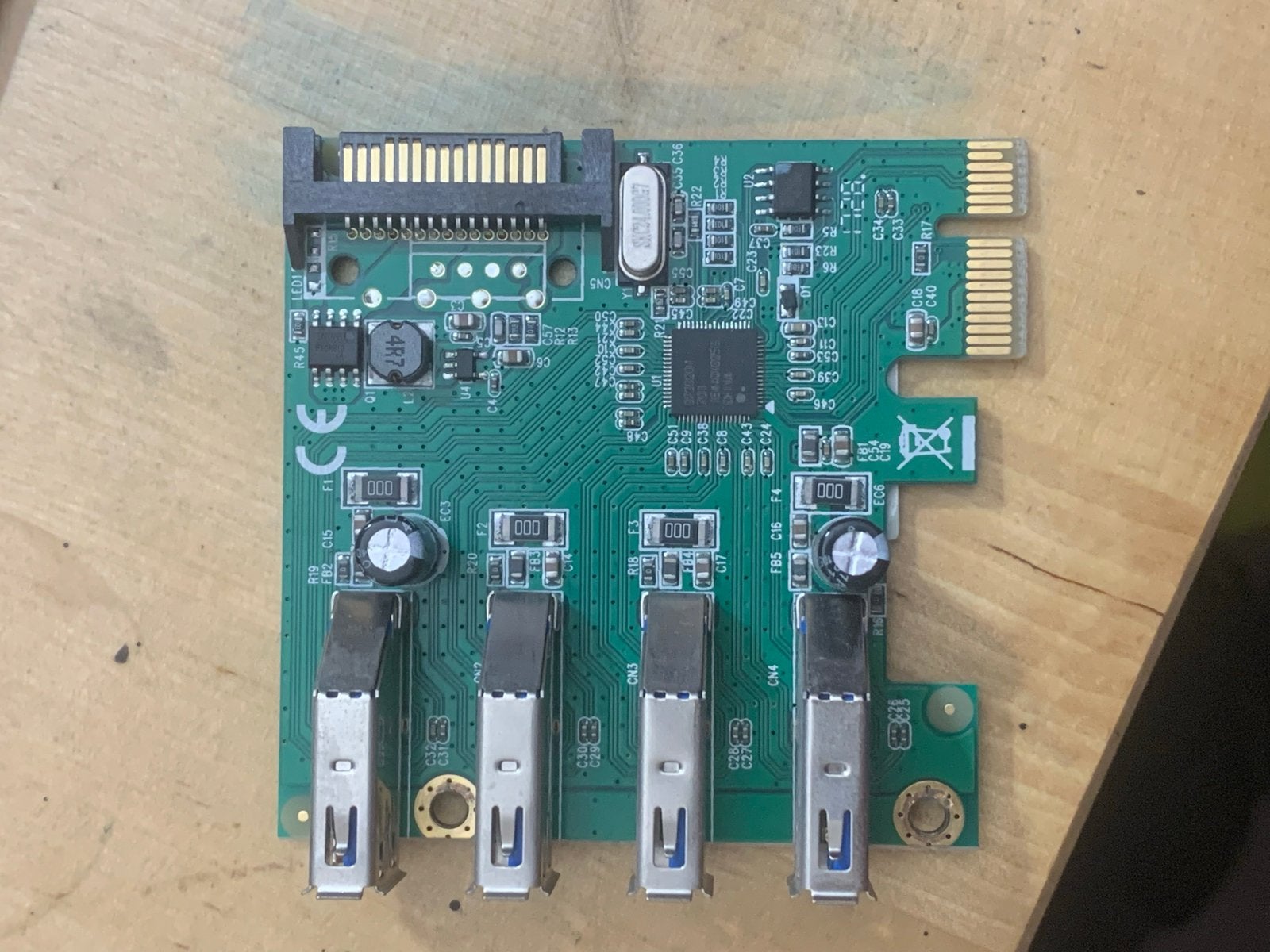 Delock PCI-Express USB 3.0 uitbreidingskaart 4 poorten, Computers en Software, Videokaarten, Gebruikt, Overige soorten, Ophalen of Verzenden