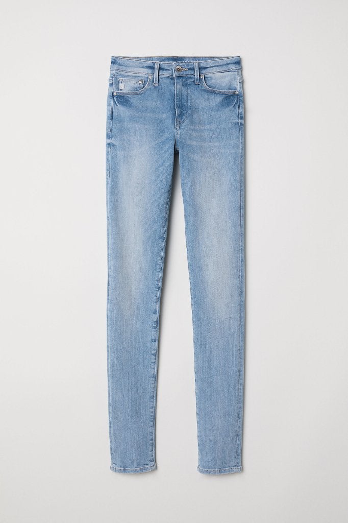 H&M shaping skinny regular jeans denim blauw maat W30 L32, H&M, Blauw, Ophalen of Verzenden, Zo goed als nieuw
