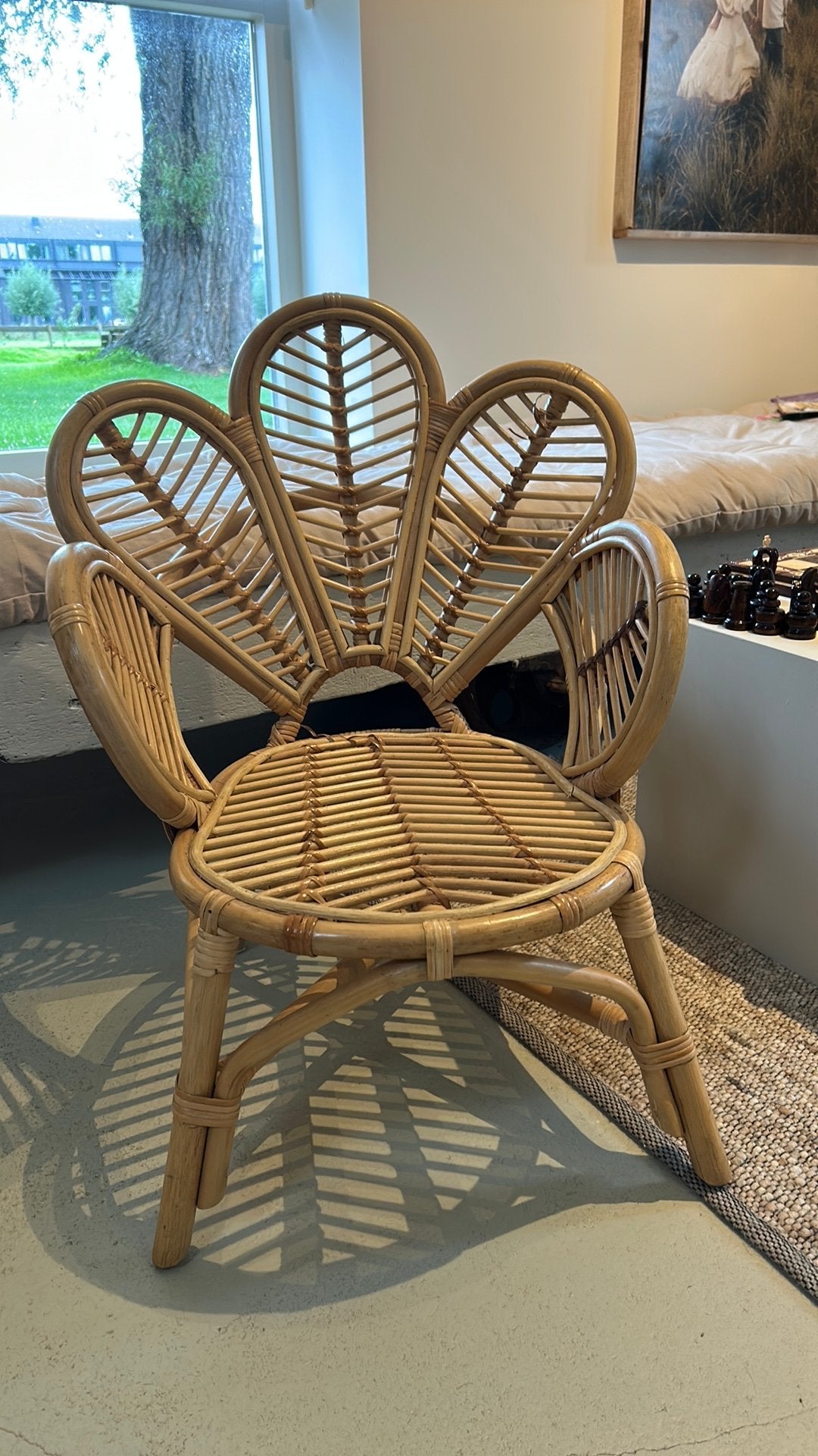 Rotan kinder pauwen stoel, Ophalen, Zo goed als nieuw, Stoel(en)