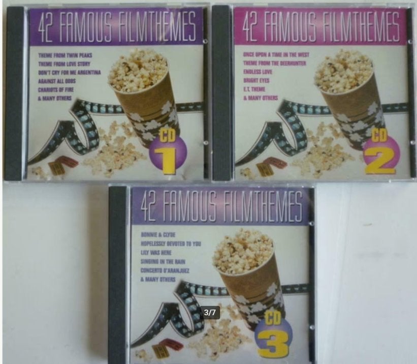 42 Famous Filmthemes (3CD)^^, Film en Theater, Boxset, Ophalen of Verzenden, Zo goed als nieuw
