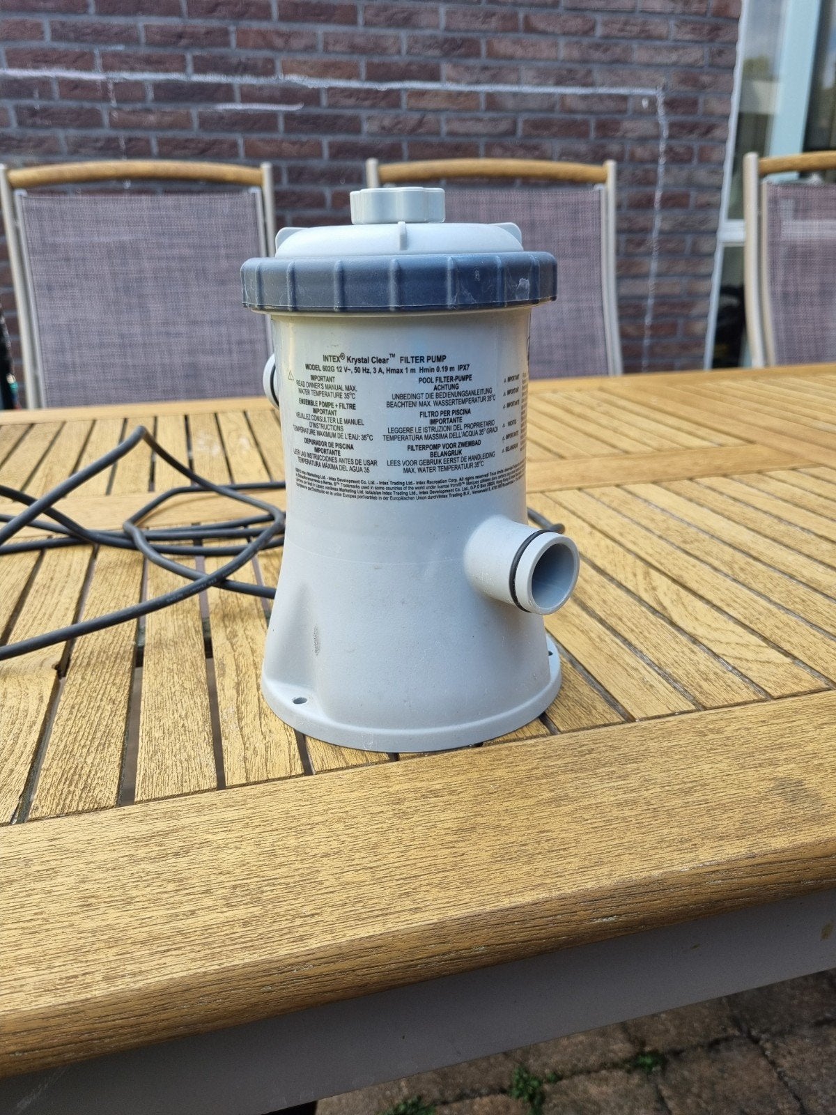 Intex Krystal Clear filterpomp voor zwembad, Tuin en Terras, Zwembad-toebehoren, Ophalen, Gebruikt, Zwembadpomp