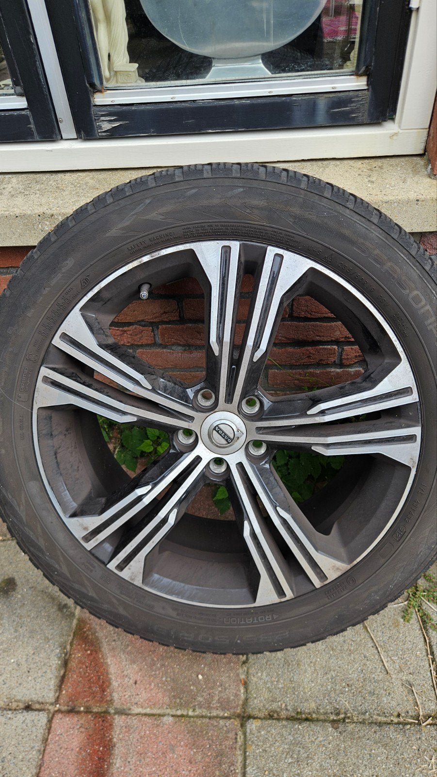 Orig. Volvo 19 inch 5-Double Spoke Diamond Cut XC40, Gebruikt, Banden en Velgen, 235 mm, All Season