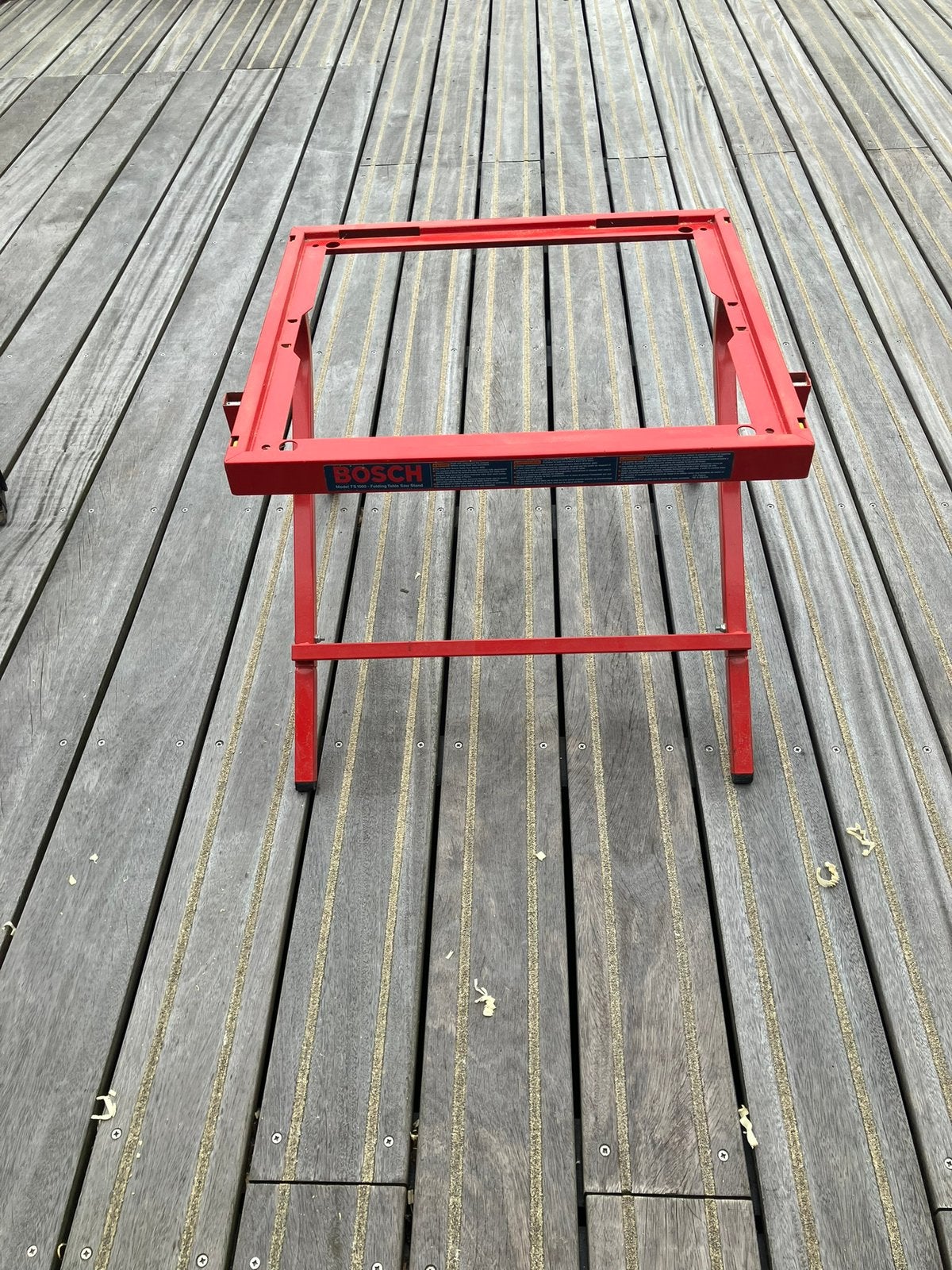 Onderstel zaagtafel, Ophalen, Gebruikt, Inklapbaar