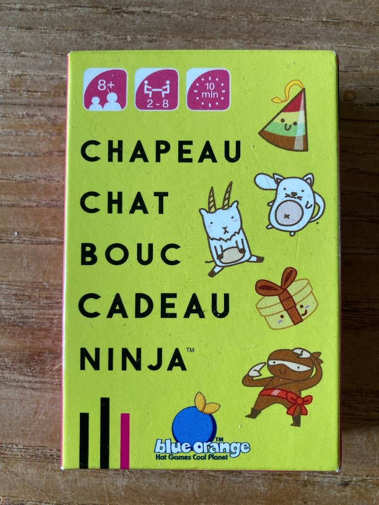 Chapeau Chat Bouc Cadeau Ninja kaartspel McDonalds, Vijf spelers of meer, Ophalen of Verzenden, Nieuw, Blue Orange