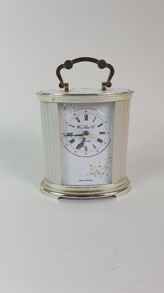 Vintage tafelklok, Wiron Clock Co, West-Germany. 6B9, Tweedehands verkoop, Tweedehands verkoop, Ophalen of Verzenden, Geen@idee.nl