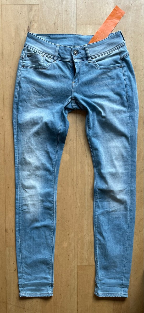 G-star lynn mid skinny wmn jeans W30 L34, Ophalen of Verzenden, Zo goed als nieuw, Blauw, W30 - W32 (confectie 38/40)