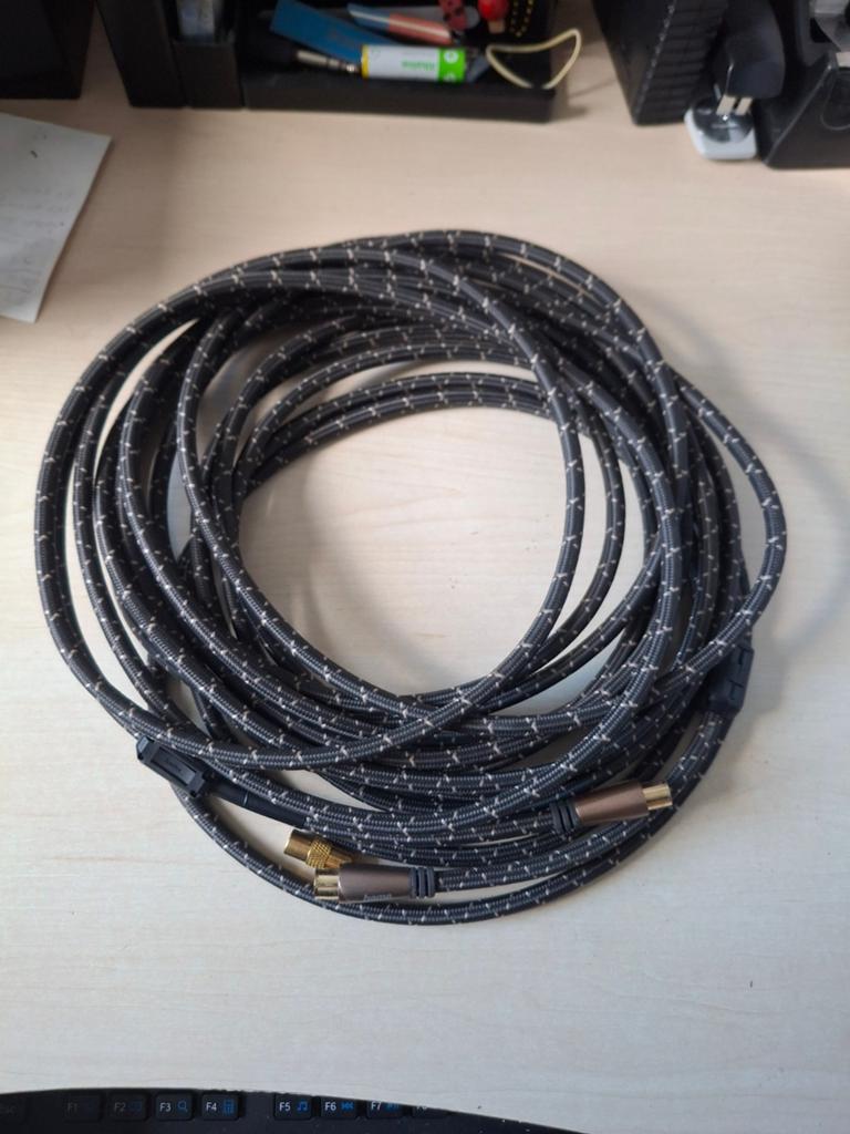10 meter kwaliteit coax kabel, Audio, Tv en Foto, Audiokabels en Televisiekabels, Ophalen of Verzenden, Nieuw, 10 meter of meer
