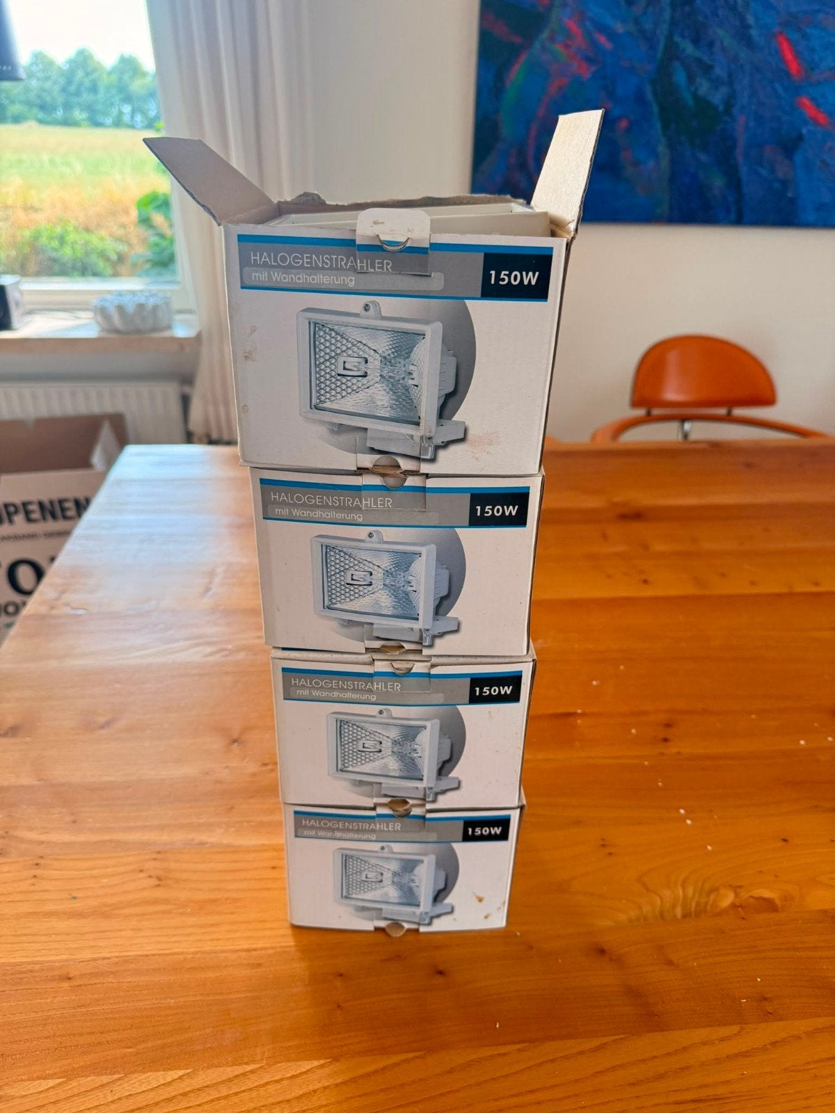 Halogeenstraler, Ophalen, Nieuw, 50 tot 200 watt, Lamp met armatuur
