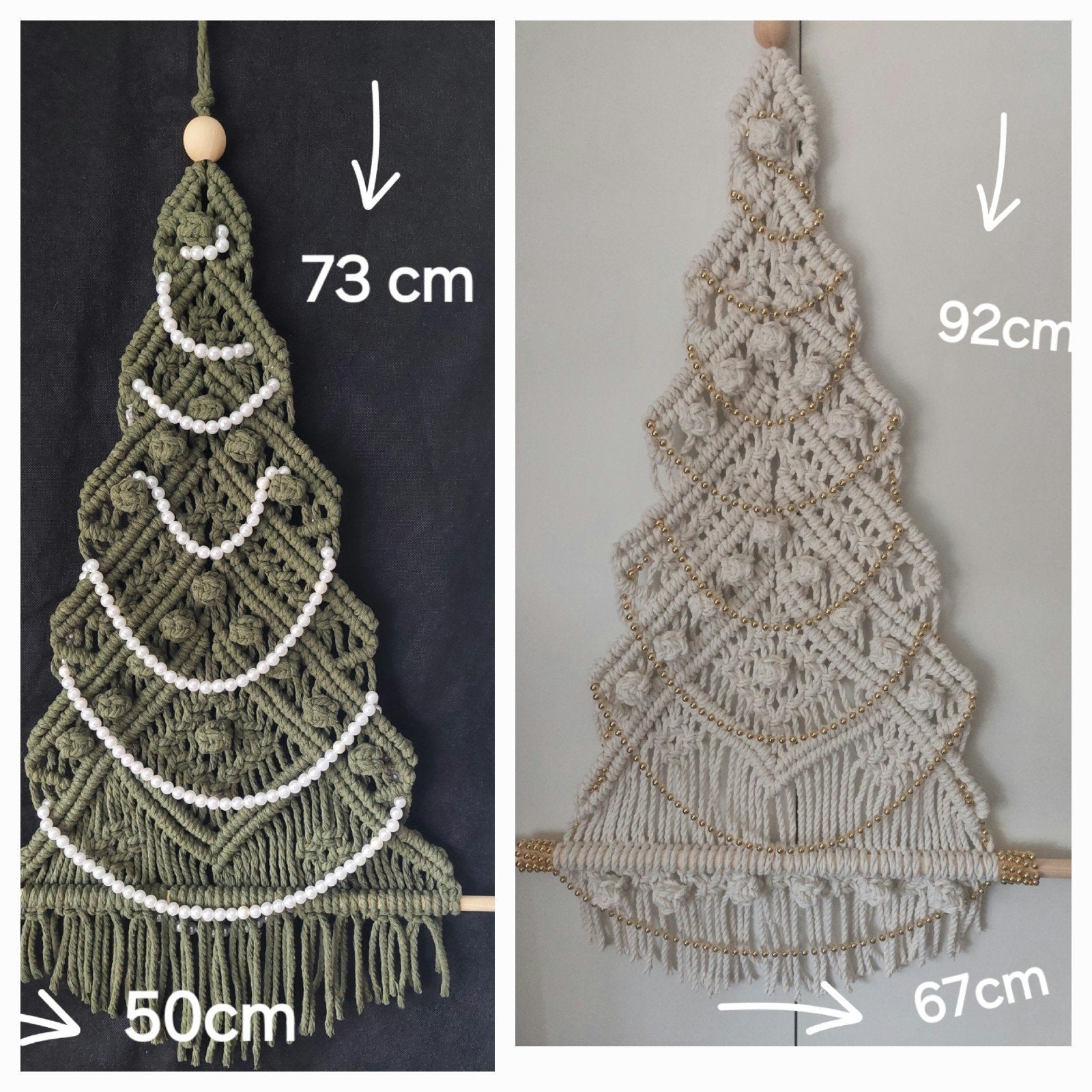 handmade macrame kerstboom, Ophalen of Verzenden