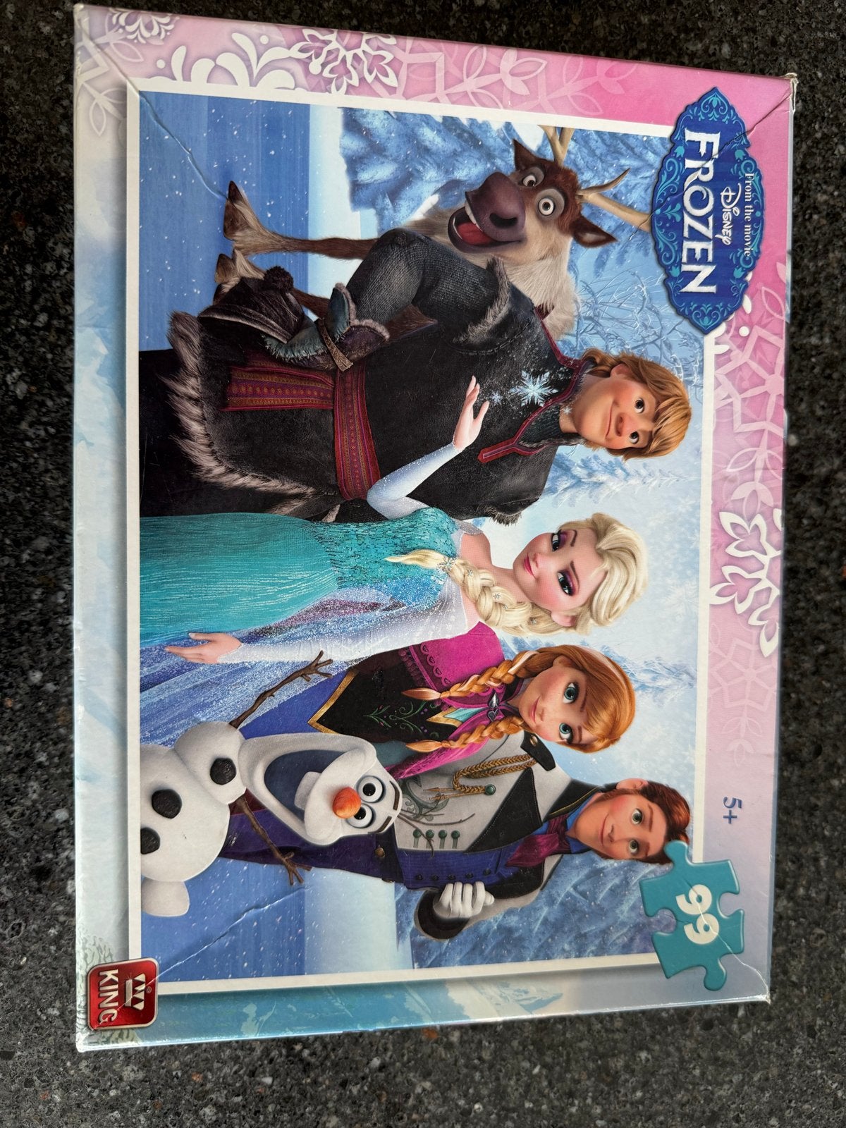 Frozen Puzzel 99 stukjes - Disney, Ophalen of Verzenden, Minder dan 500 stukjes, Gebruikt, Legpuzzel