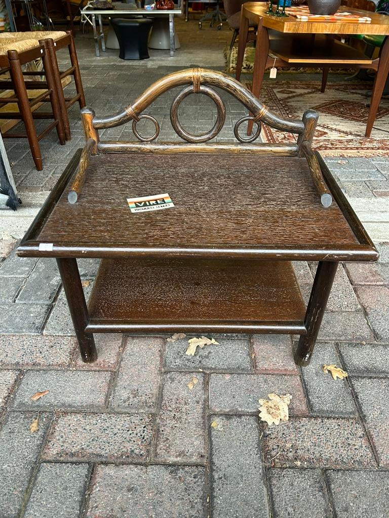Vintage jaren 70/80 rotan nachtkastje/ kastje/ tafeltje, Huis en Inrichting, Slaapkamer | Nachtkastjes, Ophalen, ?, ?, ?