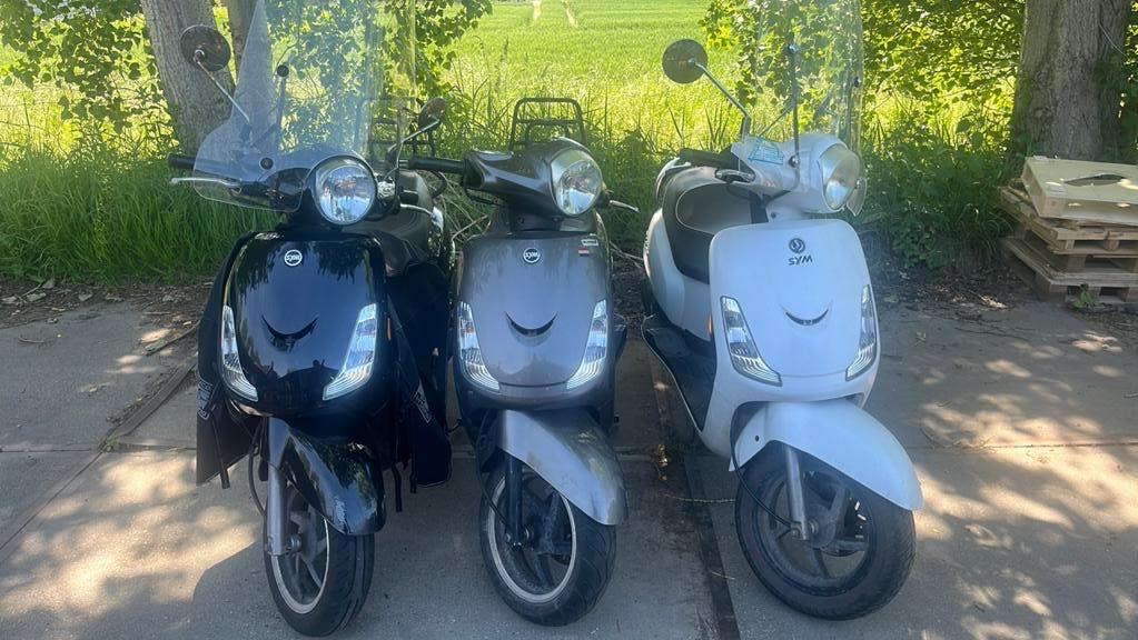 3x sym fiddle loop sloop, Fietsen en Brommers, Scooters | SYM, Ophalen, Gebruikt, Maximaal 45 km/u, 49 cc