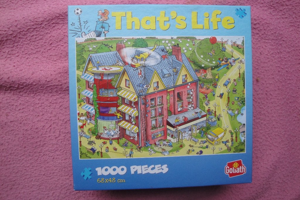 GOLIATH THATS LIFE ECO PUZZLE 1.000 stukjes voor 2,50euro, Ophalen of Verzenden, 500 t/m 1500 stukjes, Zo goed als nieuw, Legpuzzel