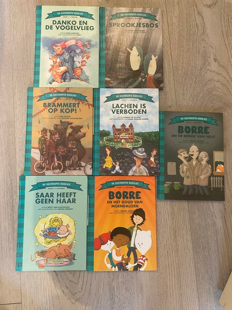Borre boekjes groep 5 - Complete set van 7 boeken, Boeken, Kinderboeken | Jeugd | onder 10 jaar, Gelezen, Fictie algemeen, Ophalen