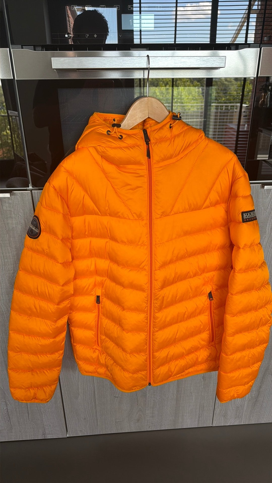 Napapijri donsjack heren XXL, Ophalen of Verzenden, Nieuw, Overige maten, Oranje