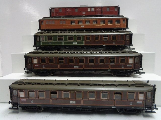 FLEISCHMANN rijtuigen uit 4885 set KPEV. (H0)., Gebruikt, Gelijkstroom, Fleischmann, Wagon
