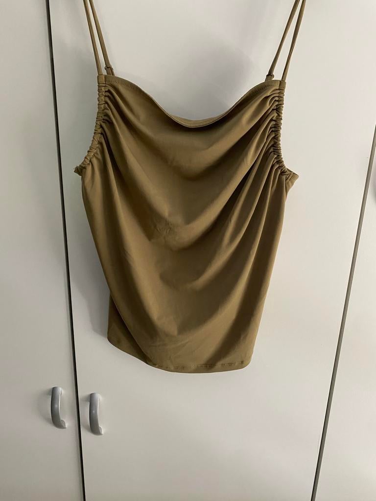 Groene top van H&M maat M, Kleding | Dames, Maat 38/40 (M), Ophalen of Verzenden, Zo goed als nieuw, Zonder mouw