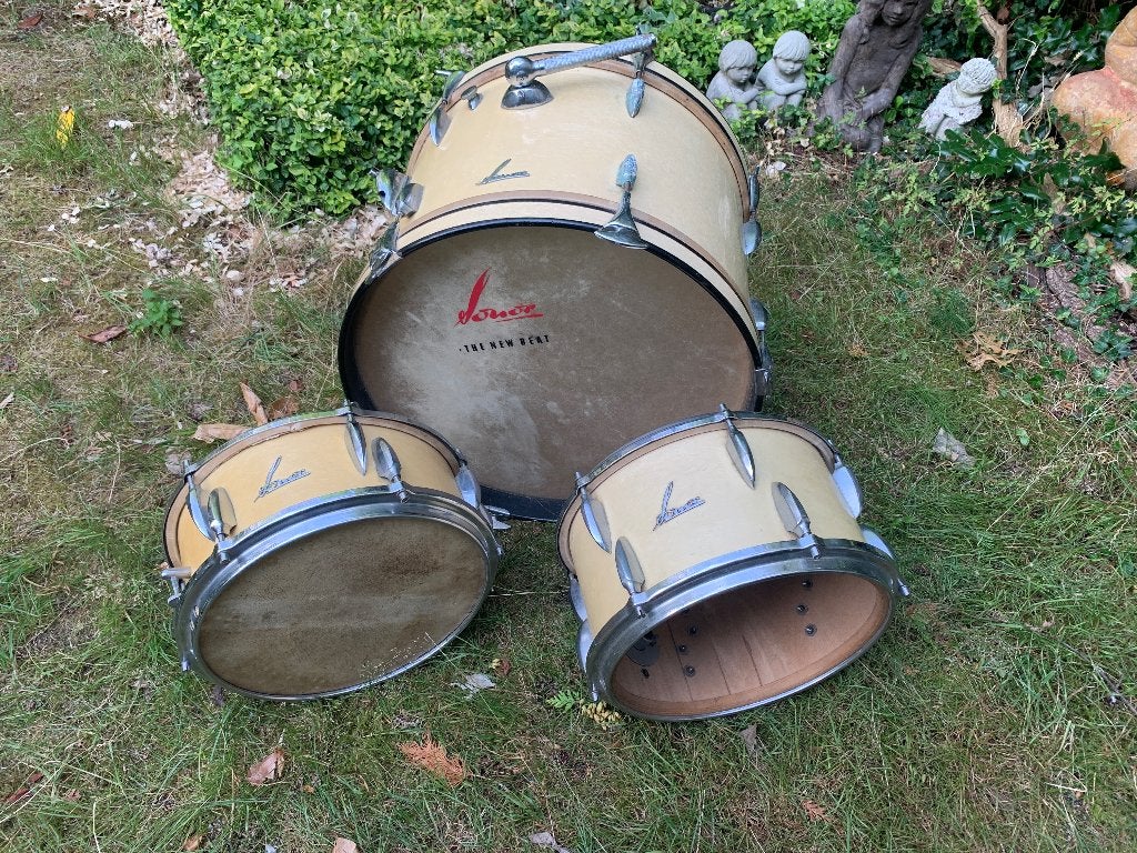 SONOR New Beat - vintage shell set 1958 - 1960 basdrum snare, Ophalen, Gebruikt, Sonor