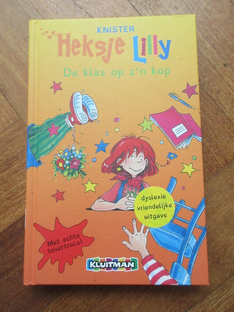 Heksje Lilly: De klas op z'n kop ( dyslexie uitgave) Avi E4, Ophalen of Verzenden, Gelezen, Fictie algemeen