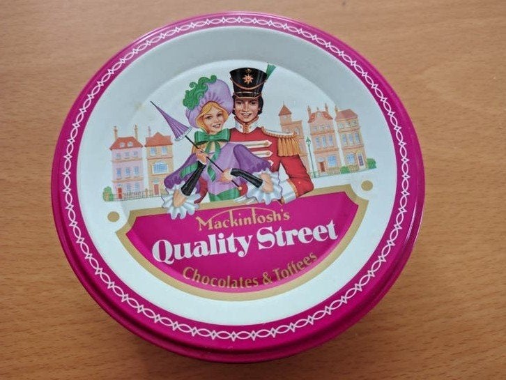 Vintage Quality Street Blik - Chocolade & Toffees, Verzamelen, Ophalen of Verzenden, Gebruikt, Overige, Overige merken