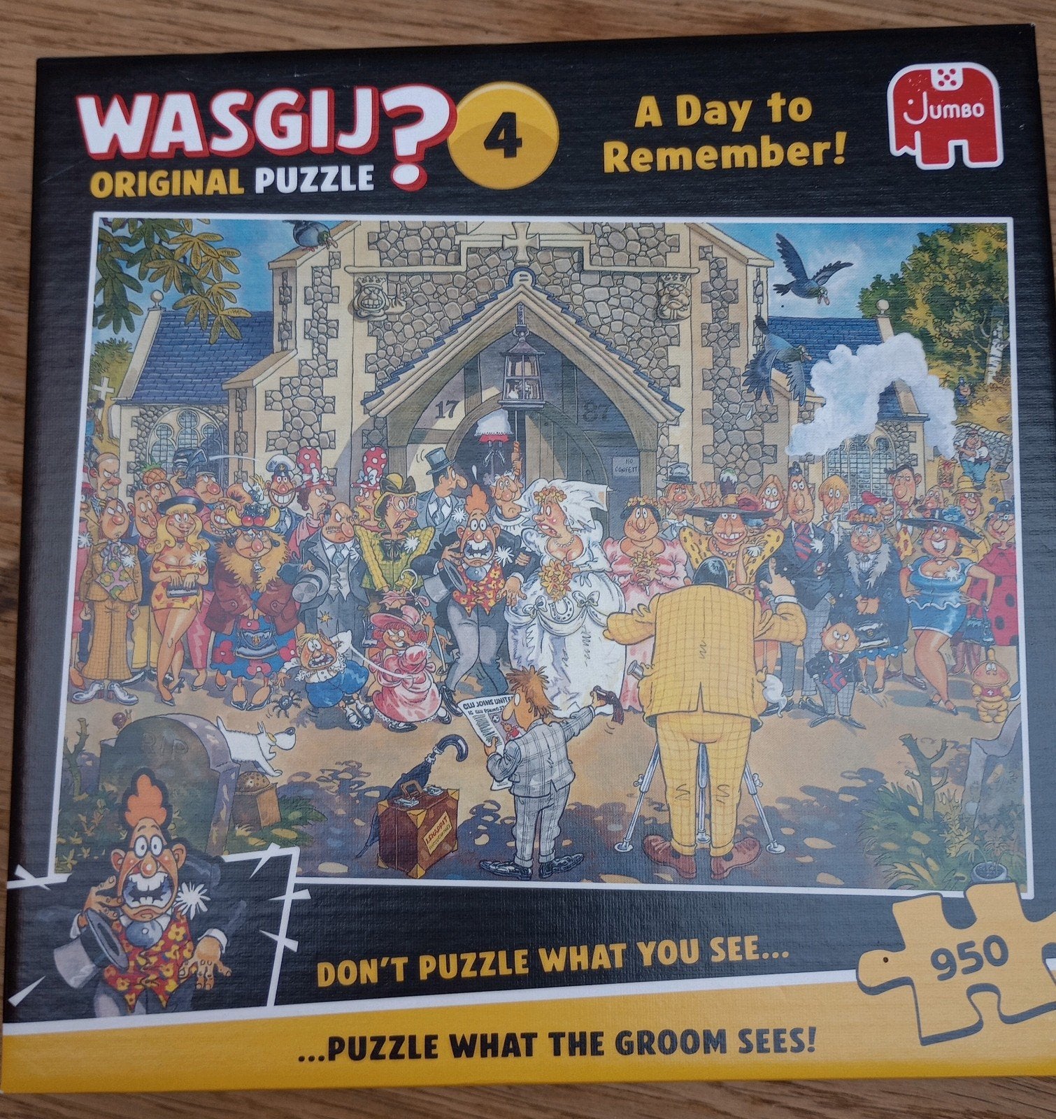 WASGIJ puzzel nummer 4, Ophalen of Verzenden, 500 t/m 1500 stukjes, Zo goed als nieuw, Legpuzzel