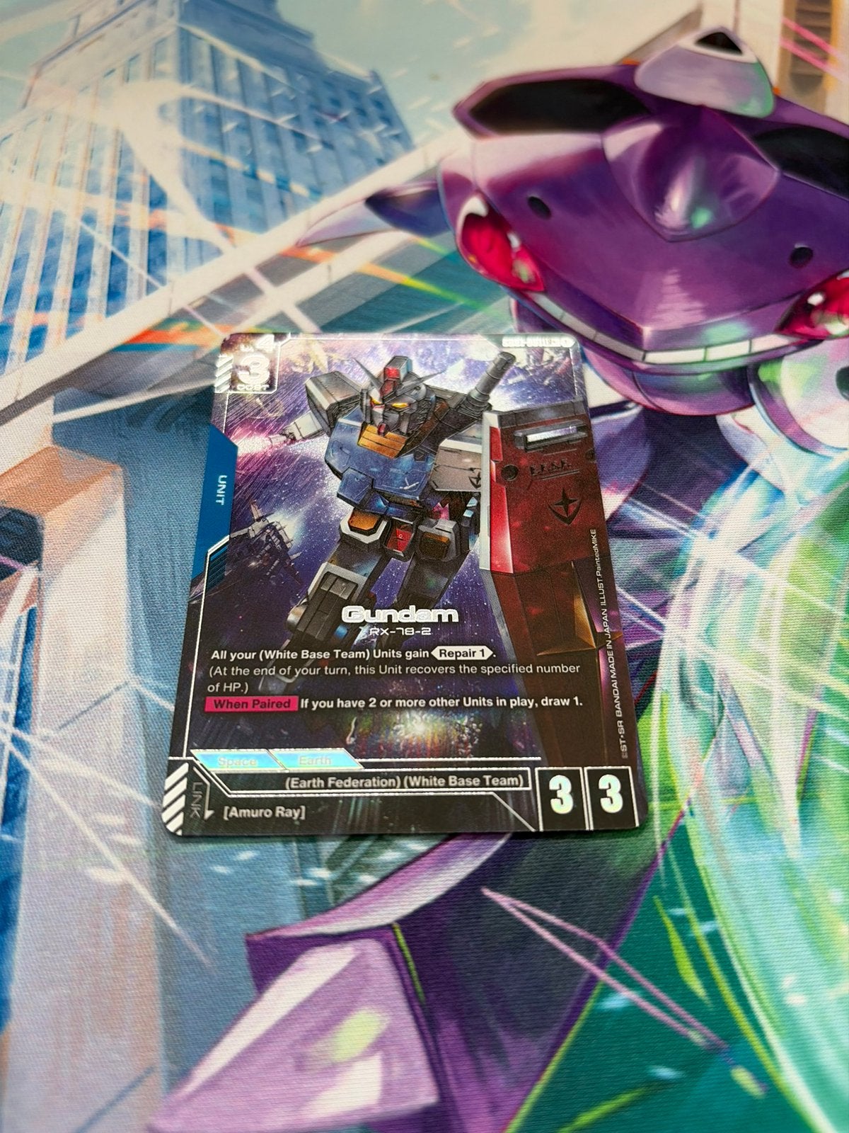 Gundam (LR+) GD01-001 Newtype Rising Foil – Gundam Card Game, Ophalen of Verzenden, Nieuw, Foil