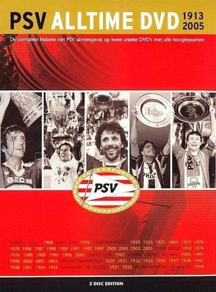 PSV - Alltime DVD 1913/2005  Originele 2DVD in Folie., Alle leeftijden, Ophalen of Verzenden, Nieuw in verpakking, Sport