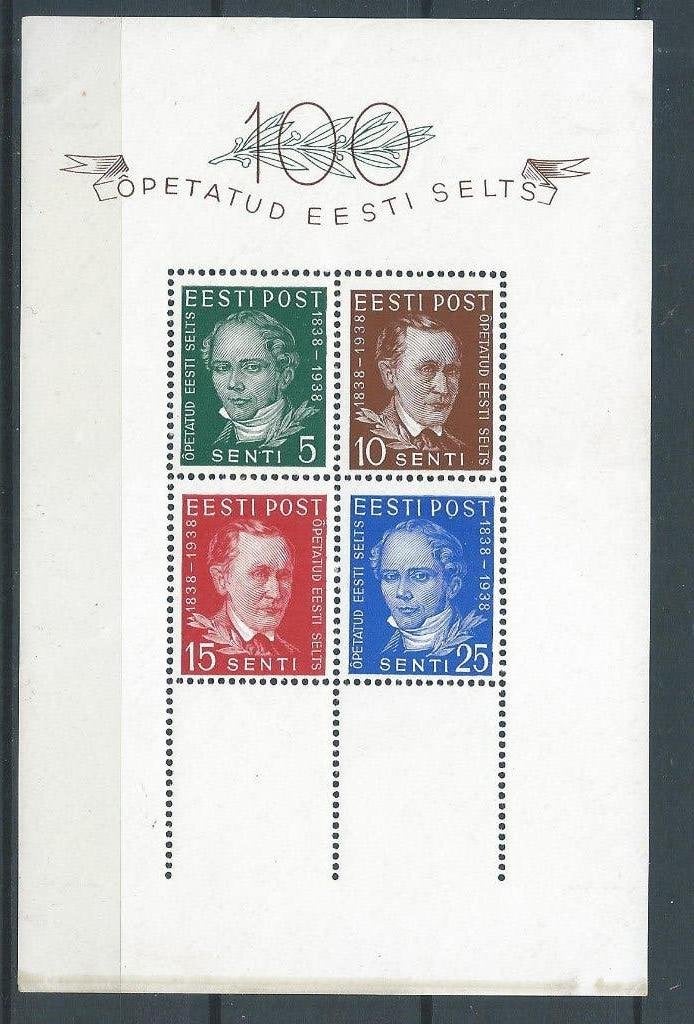C868 - Baltische staten – Estland – blok 2 (postfris), Ophalen of Verzenden, Overige landen, Postfris