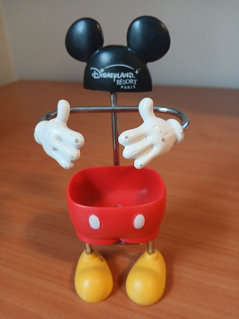 Mickey Mouse Afstandsbediening- of mobiele telefoonhouder, Ophalen of Verzenden, Mickey Mouse, Gebruikt, Beeldje of Figuurtje