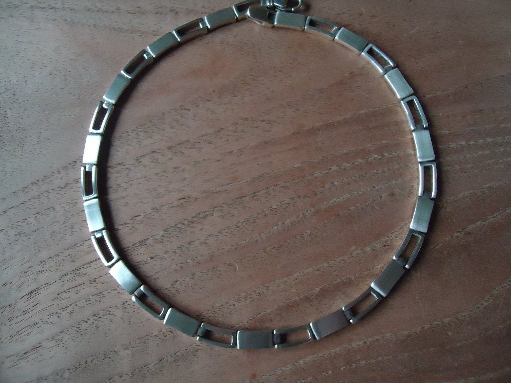 mooie echt zilveren zware ketting schakel 925 en 43,5 cm, Ophalen of Verzenden, Zo goed als nieuw, Zilver, Zilver