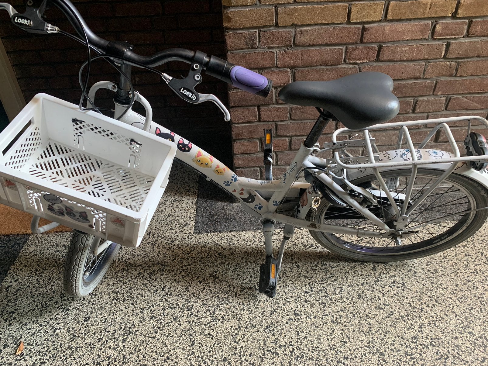 Fiets meisjes /6-9 jaar. Merk: Loekie, Ophalen, Zo goed als nieuw