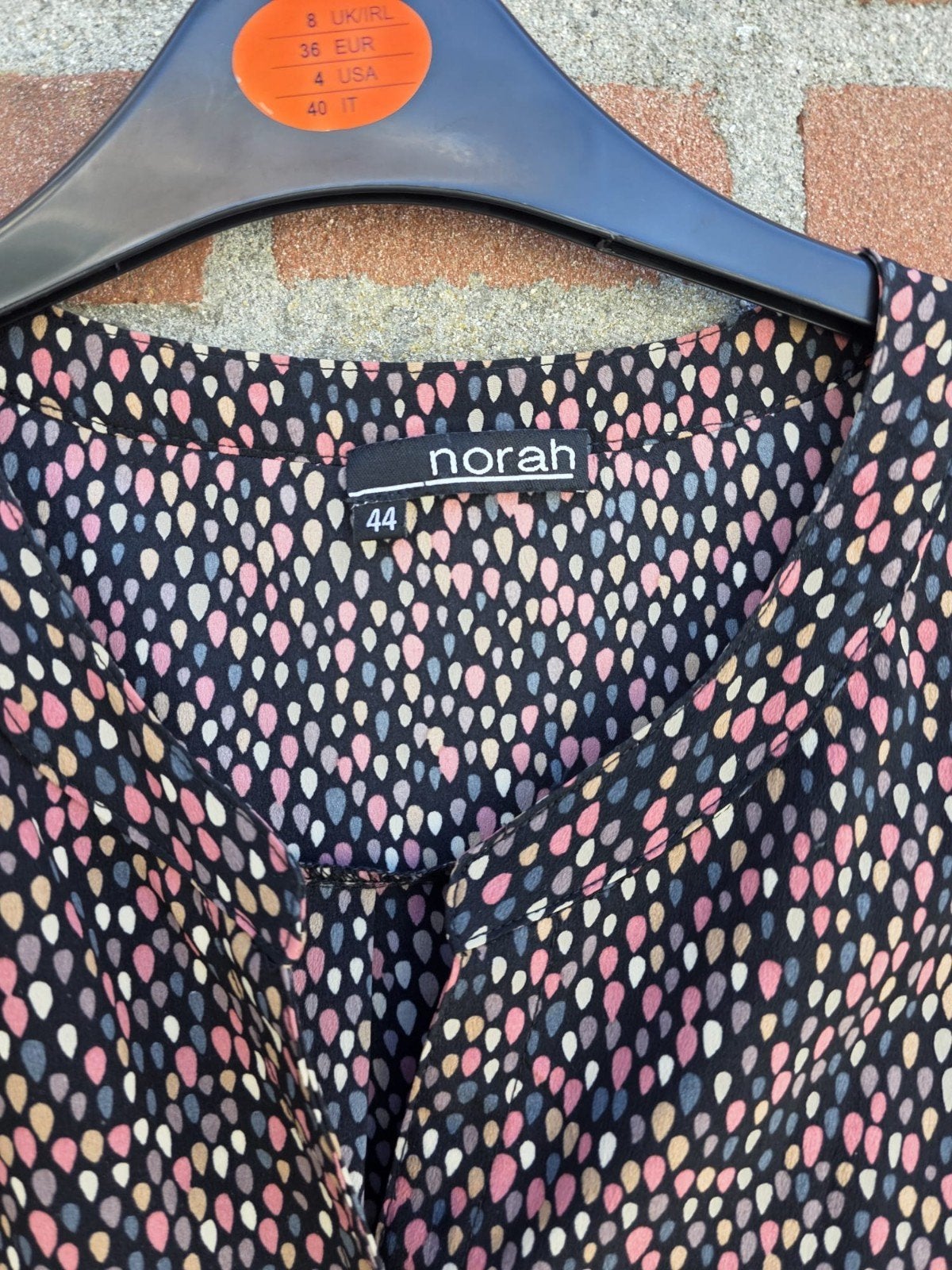 Norah Blouse met stippenprint - Maat 44, Meerkleurig, Maat 42/44 (L), Ophalen of Verzenden, Norah