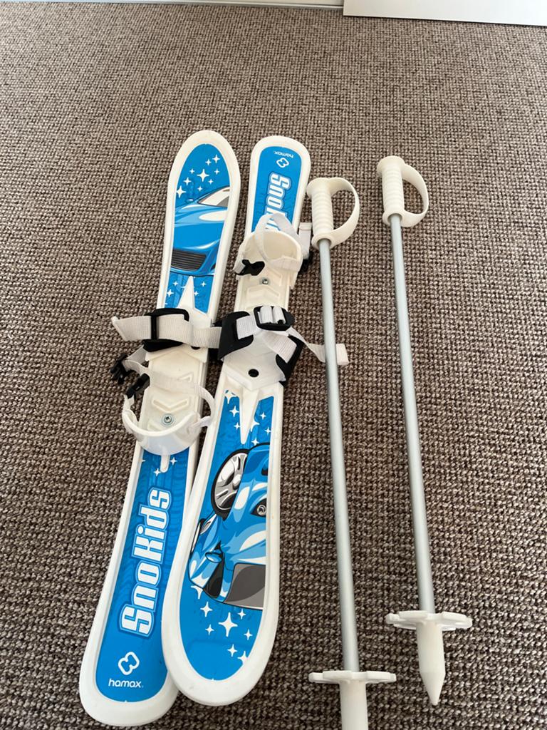 SnoKids ski's met stokken voor kinderen, Gebruikt, Skiën, Minder dan 100 cm, Ski's