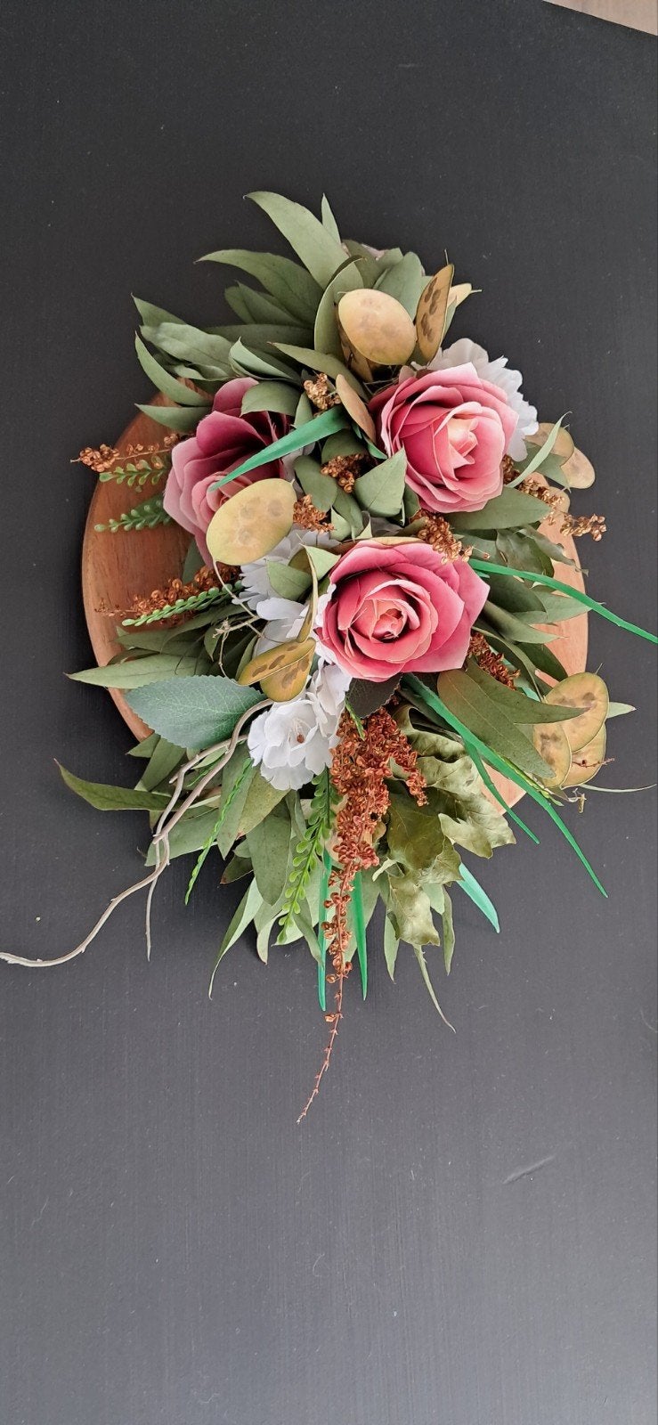 Mooie hangtoef van droog en kunstmaterialen 42 cm., Ophalen of Verzenden