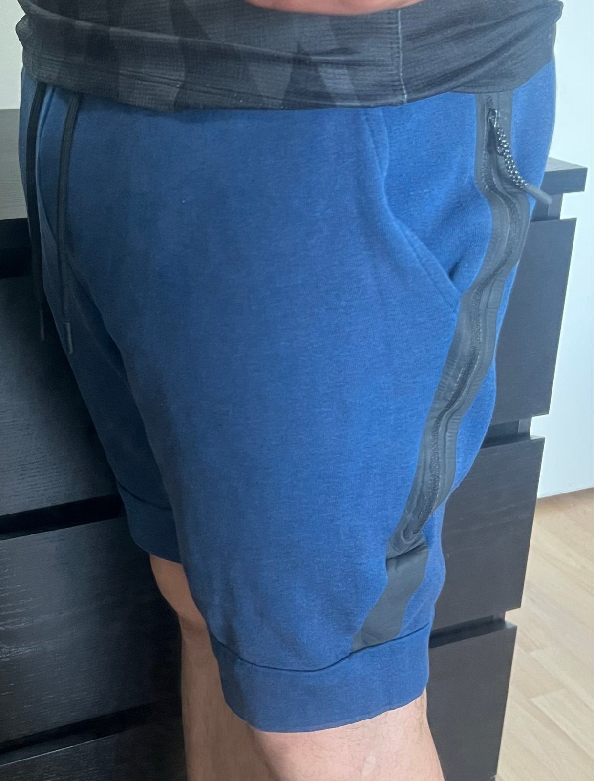 Nike Tech Fleece Short - Blauw - Maat S, Kleding | Heren, Blauw, Ophalen of Verzenden, Zo goed als nieuw, Algemeen