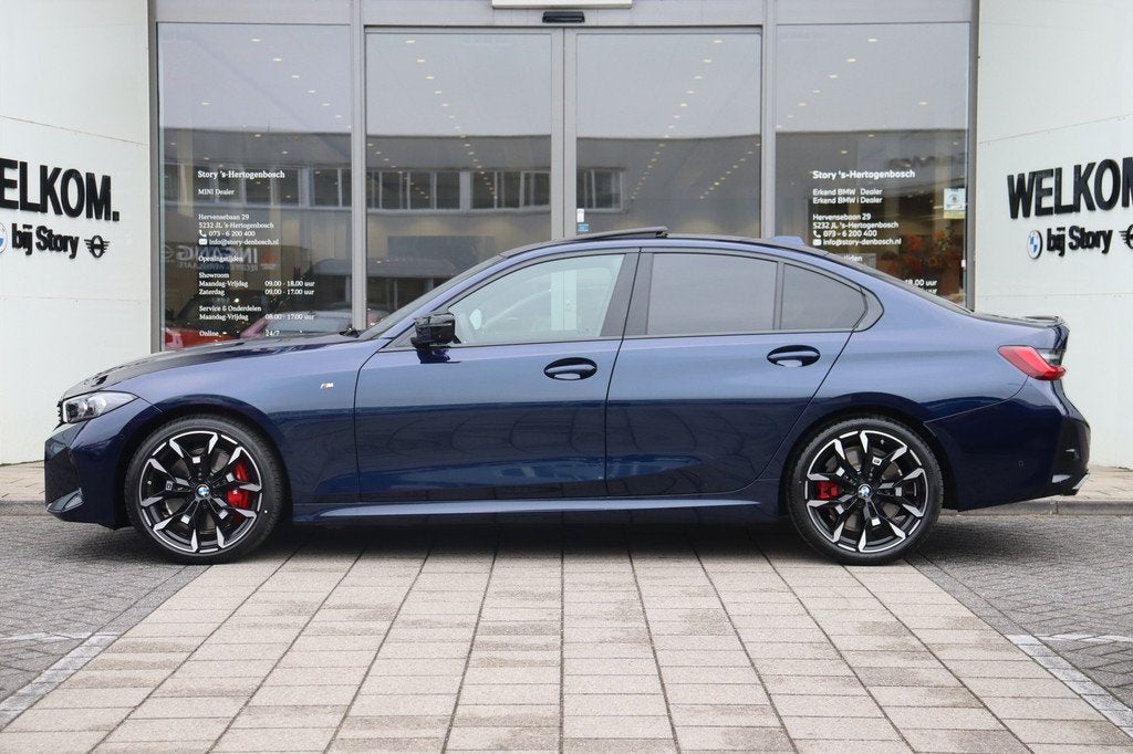 BMW 3 Serie M340i xDrive Automaat / Schuif-kanteldak / Trekh, Auto's, BMW, Automatische klimaatregeling, 1700 kg, Blauw, Bedrijf