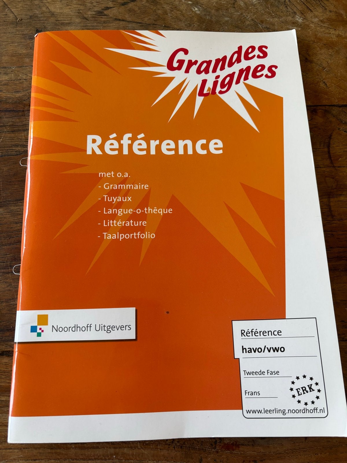 Grandes Lignes Référence havo/vwo Frans Tweede Fase, Boeken, Ophalen, Zo goed als nieuw, Non-fictie