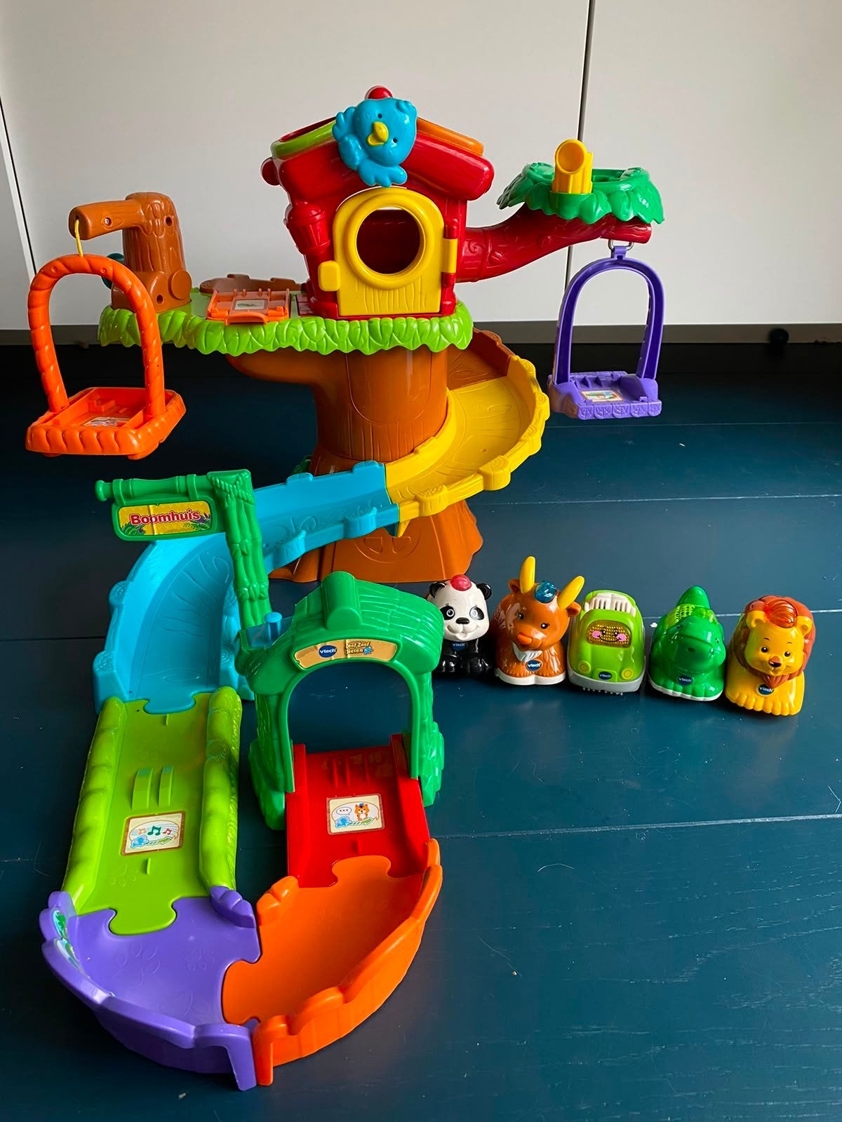 VTech Toet Toet Dieren Boomhuis met 5 dieren, Ophalen of Verzenden, Zo goed als nieuw, Jongen of Meisje