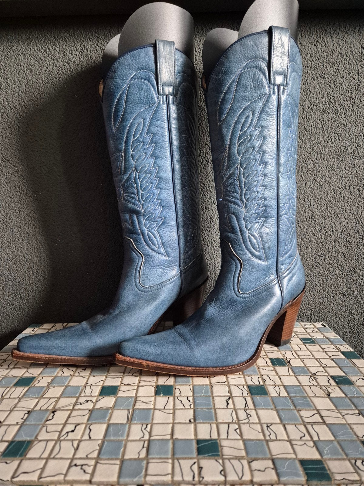 Sendra boots, leer, nieuw, Kleding | Dames, Schoenen, Blauw, Nieuw, Ophalen of Verzenden, Hoge laarzen