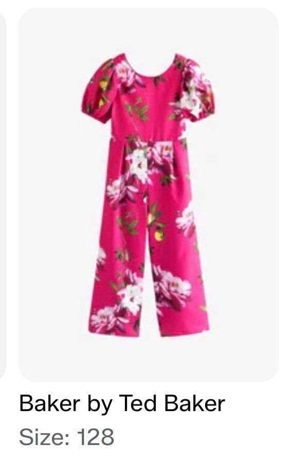 Baker by Ted Baker FLORAL - REGULAR FIT - Jumpsuit - pink, Ophalen of Verzenden, Zo goed als nieuw, Meisje, Broek