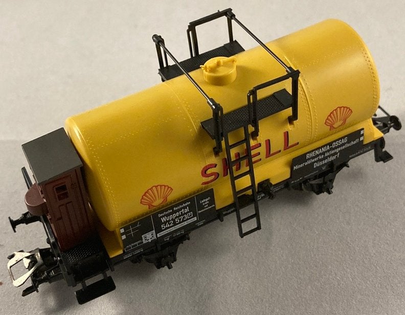 Märklin Shell ketelwagon met remmershuis, Wisselstroom, Ophalen of Verzenden, Märklin, Nieuw