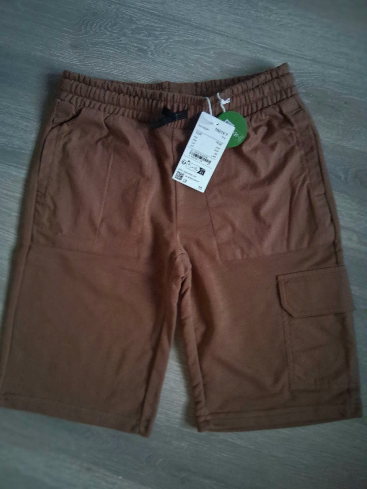 NIEUW stoere bruine jongens jogging korte broek maat 152, Broek, C&A, Nieuw, Ophalen of Verzenden