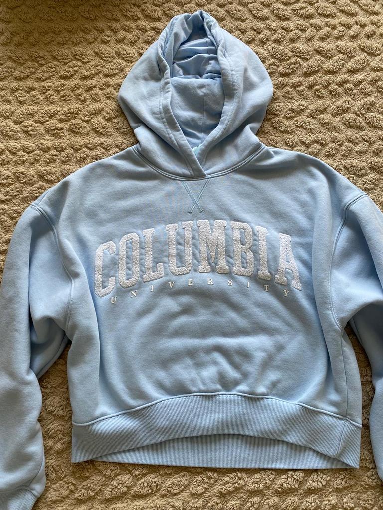 Columbia University hoodie - lichtblauw, Ophalen of Verzenden, Zo goed als nieuw, Maat 34 (XS) of kleiner, Blauw
