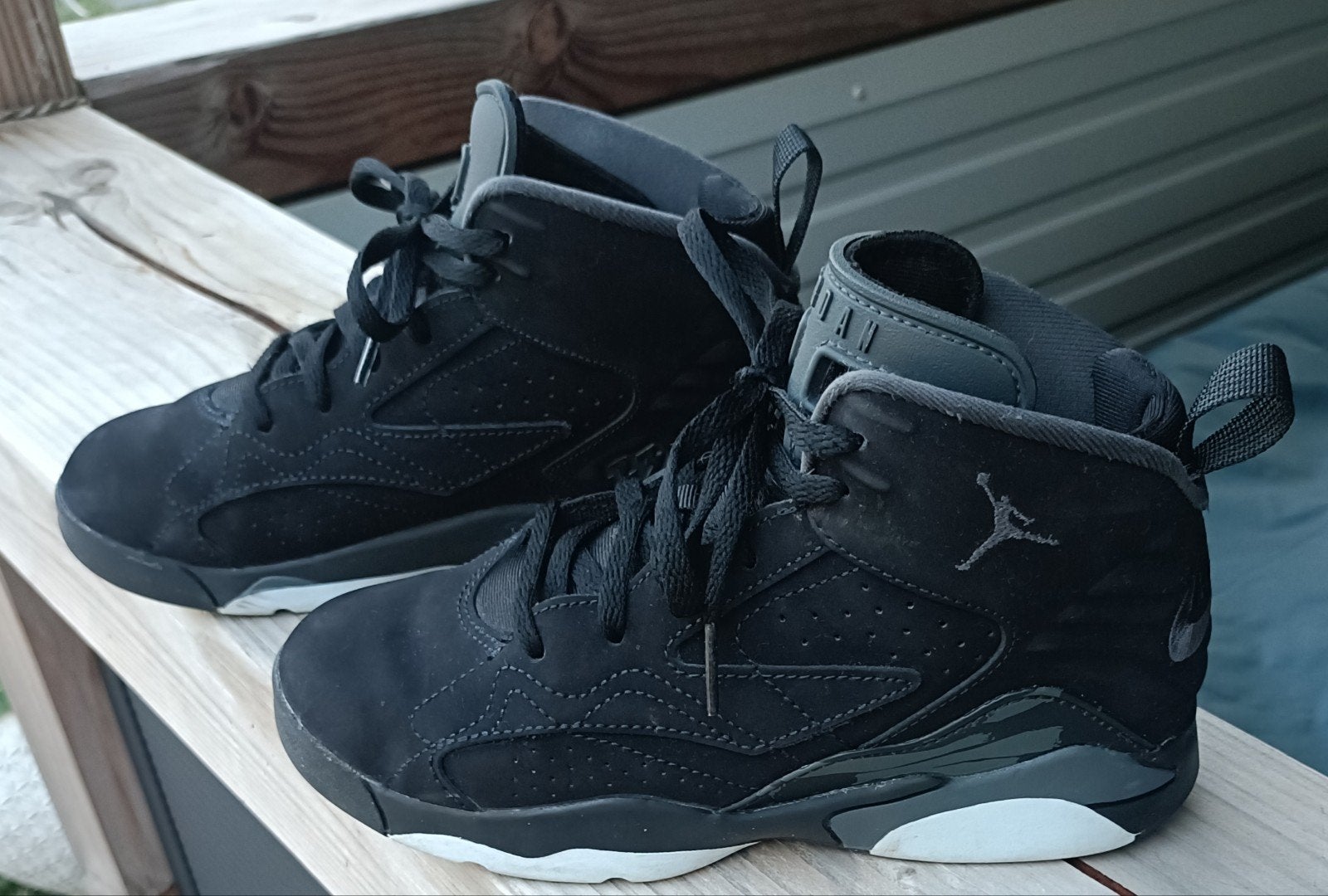 Nike Jumpman MVP sneakers - Zwart - Maat 33.5, Gebruikt, Ophalen of Verzenden, Nike, Jongen of Meisje
